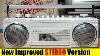 New Improved Audiocrazy Stereo Cassette Boombox