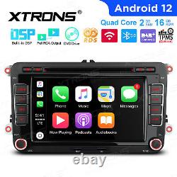 OBD+7 Android 12 Car GPS Stereo Radio CD DVD Player Head Unit For VW SEAT Skoda