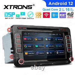 OBD+7 Android 12 Car GPS Stereo Radio CD DVD Player Head Unit For VW SEAT Skoda