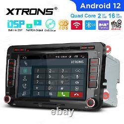 OBD+7 Android 12 Car GPS Stereo Radio CD DVD Player Head Unit For VW SEAT Skoda