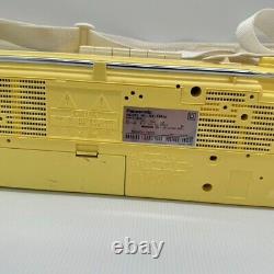 Panasonic RX-FM14 Stereo Radio Cassette Recorder Tape Player Yellow Vintage 80's