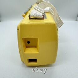 Panasonic RX-FM14 Stereo Radio Cassette Recorder Tape Player Yellow Vintage 80's