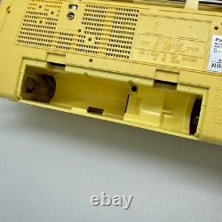 Panasonic RX-FM14 Stereo Radio Cassette Recorder Tape Player Yellow Vintage 80's