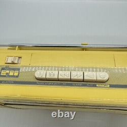 Panasonic RX-FM14 Stereo Radio Cassette Recorder Tape Player Yellow Vintage 80's