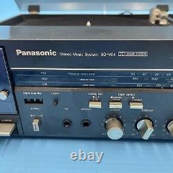 Panasonic SG-V04 Stereo Music System Turntable Cassette Radio Player WORKING