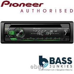 Pioneer DEH-S120UBG CD MP3 USB AUX 1 RCA Car Stereo Radio Player Green Display