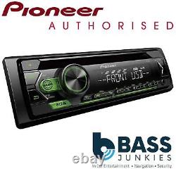 Pioneer DEH-S120UBG CD MP3 USB AUX 1 RCA Car Stereo Radio Player Green Display