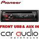 Pioneer Deh-s120ub Cd Mp3 Usb Aux 1 Rca Car Stereo Radio Player Red Display