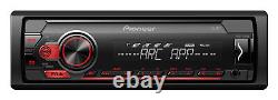 Pioneer Mvh-s110ub Single Din Car Stereo Radio Usb Aux Player 1 Rca Red Display