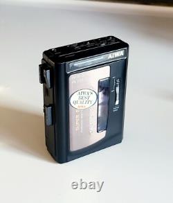 Rare AIWA HS-T27 WALKMAN PERSONAL STEREO RADIO CASSETTE PLAYER WORKING 1980'S