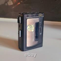 Rare AIWA HS-T27 WALKMAN PERSONAL STEREO RADIO CASSETTE PLAYER WORKING 1980'S