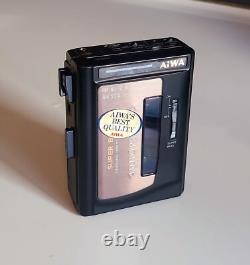 Rare AIWA HS-T27 WALKMAN PERSONAL STEREO RADIO CASSETTE PLAYER WORKING 1980'S