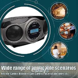 Retekess TR631 Portable Boombox CD Player, Portable Stereo Radio, With Bluetooth, F