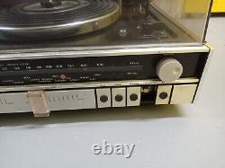 Sanyo GXT4540K Solid State Stereo Radio Record Player Casset Tape with speakers