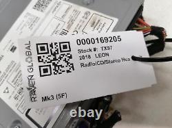 Seat Leon Stereo Radio Player Head Unit 5qa035858b Mk3 5f 2016 2020
