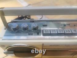 Sharp QT-77 radio twin cassette player stereo. Working, Please Do Read