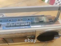 Sharp QT-77 radio twin cassette player stereo. Working, Please Do Read