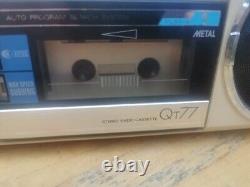 Sharp QT-77 radio twin cassette player stereo. Working, Please Do Read