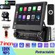 Single 1din 7 Flip Out Car Stereo Bt Carplay Fm Radio Touch Screen Mp5 Player