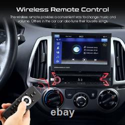 Single 1DIN 7 Flip Out Car Stereo BT CarPlay FM Radio Touch Screen MP5 Player