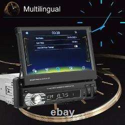 Single 1 Din 7 Car Stereo Radio Android/Apple Carplay Bluetooth Flip Out Player