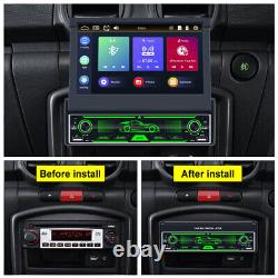 Single 1 Din 7 Car Stereo Radio Apple Carplay Auto Bluetooth Flip Out FM Player