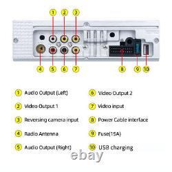 Single 1 Din 7 Car Stereo Radio Apple Carplay Auto Bluetooth Flip Out FM Player