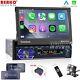 Single 1 Din 7 Car Stereo Radio Fit Apple Carplay Bluetooth Flip Out Player+cam