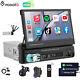 Single 1 Din 7 Flip Out Car Radio Stereo Android/apple Carplay Dab+ Mp5 Player