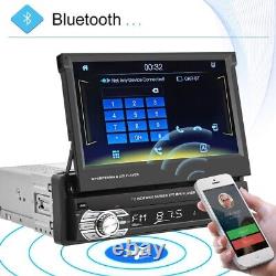 Single 1 Din 7 Flip Out Car Radio Stereo Android/Apple Carplay DAB+ MP5 Player