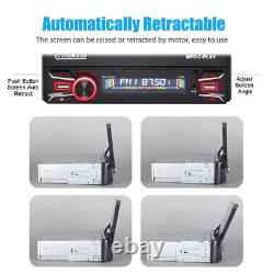 Single 1 Din 7 Flip Out Player Car Stereo Radio Android/Apple Carplay Bluetooth