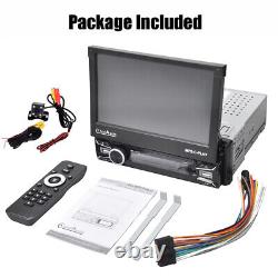 Single 1 Din 7 Flip Out Player Car Stereo Radio Android/Apple Carplay Bluetooth