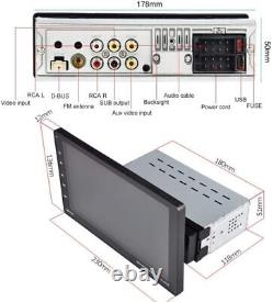 Single 1 Din 9 Car Stereo Radio For Apple CarPlay & Android Auto BT MP5 Player