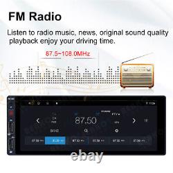 Single 1 Din Andriod 12 6.9'' Car Stereo GPS Navi Bluetooth Wifi FM Radio Player
