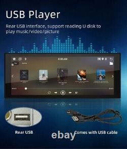 Single 1 Din Car FM Radio Stereo Android 12 GPS NAV WiFi Video Bluetooth Player