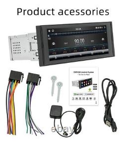 Single 1 Din Car FM Radio Stereo Android 12 GPS NAV WiFi Video Bluetooth Player