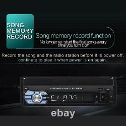 Single 1 Din Car Radio Stereo 7 Flip Out GPS Sat Nav Touch Screen Player +Cam