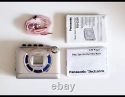Slim Panasonic Stereo Digital Radio Cassette Player RQ-E25V Walkman working VGC