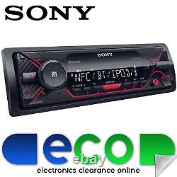 Sony DSX-A410BT Car Stereo Radio Bluetooth Mechless USB AUX iPod iPhone Player