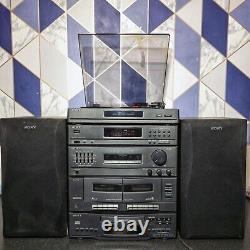 Sony LBT-D117 / PS-LX49P Turntable Hifi Stereo Radio HCD D117 Cd Player WORKING