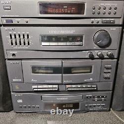 Sony LBT-D117 / PS-LX49P Turntable Hifi Stereo Radio HCD D117 Cd Player WORKING
