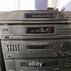 Sony LBT-D117 / PS-LX49P Turntable Hifi Stereo Radio HCD D117 Cd Player WORKING