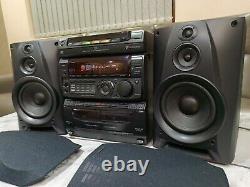 Sony MHC-771 Hifi Stereo System 3 CD Player Cassette Deck Radio Speakers