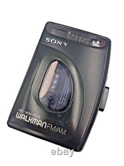 Sony Walkman WM-FX21 Personal Cassette Stereo Player AM FM Radio Tuner Black