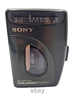 Sony Walkman WM-FX21 Personal Cassette Stereo Player AM FM Radio Tuner Black