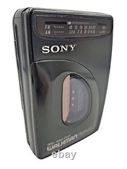 Sony Walkman WM-FX21 Personal Cassette Stereo Player AM FM Radio Tuner Black