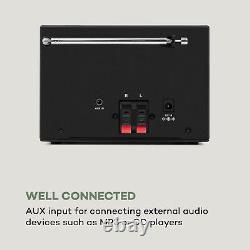 Stereo System with Internet Radio Loudspeaker DAB+ CD Player FM Bluetooth Black