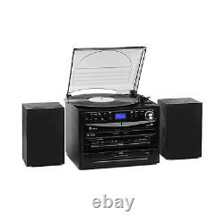 Stereo System with Turntable CD Players for Home DAB+ Radio Tuner Record Player