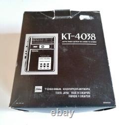 Toshiba KT-4038 AM/FM Stereo Radio Cassette Player Walkman Working & Boxed