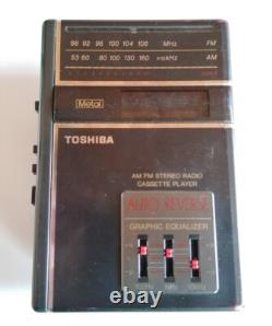 Toshiba KT-4038 AM/FM Stereo Radio Cassette Player Walkman Working & Boxed